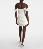 Clio Peppiatt Paloma beaded draped minidress