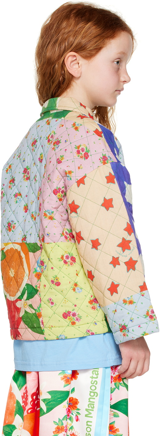 Maison Mangostan Kids Multicolor Patchwork Jacket
