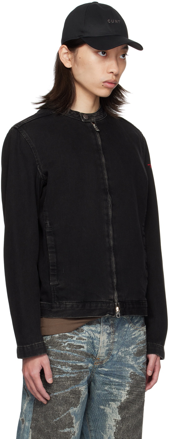 だ*ー様 DIESEL ブラックデニム D-GLORY JACKET Diesel D-Glory Denim Moto Jacket | Black | FARFETCH