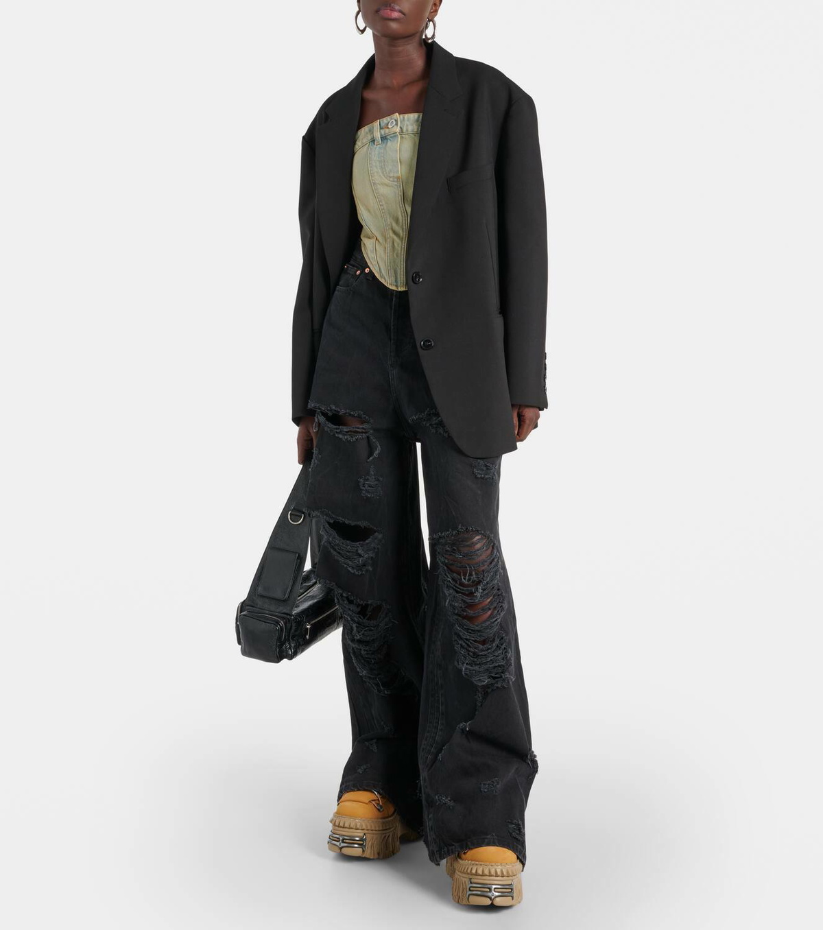 Vetements x New Rock leather platform sneakers