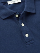 Maison Kitsuné - Logo-Appliquéd Cotton-Piqué Polo Shirt - Blue