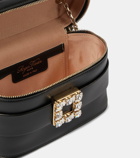 Roger Vivier Embellished leather makeup bag