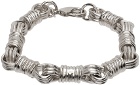 Raf Simons Silver Wrapped Chain Bracelet