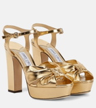 Jimmy Choo - Heloise 120 leather platform sandals