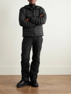 Aztech Mountain - Slim-Fit Stretch-Jersey Trimmed Quilted Shell Down Jacket - Black