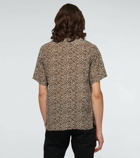 Saint Laurent - Short-sleeved leopard-print silk shirt