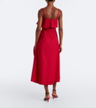 Proenza Schouler Reign ruffled cotton-blend midi dress
