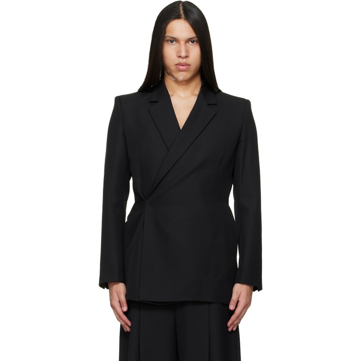 Photo: EGONlab Black Egonic Double Breasted Blazer