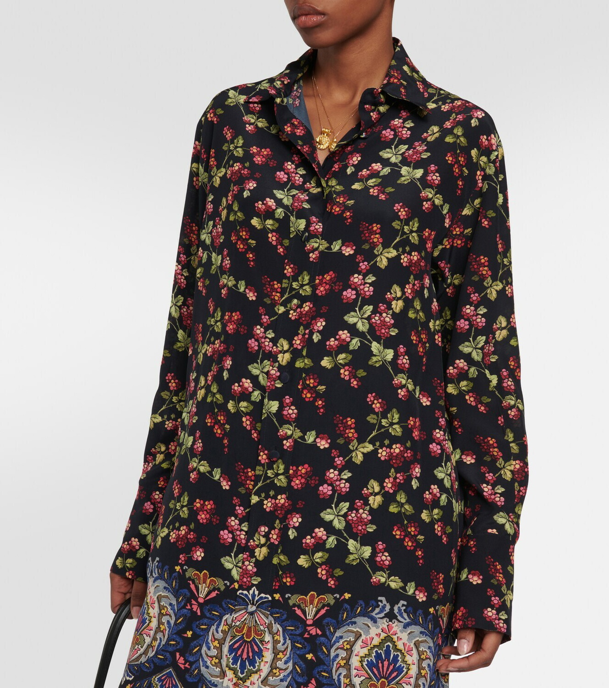 Etro Printed silk shirt