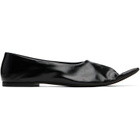 KHAITE Black Marlene Ballerina Flats