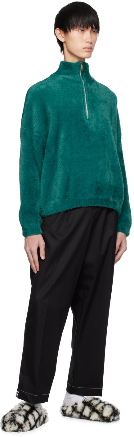 Bonsai Blue Half-Zip Sweater
