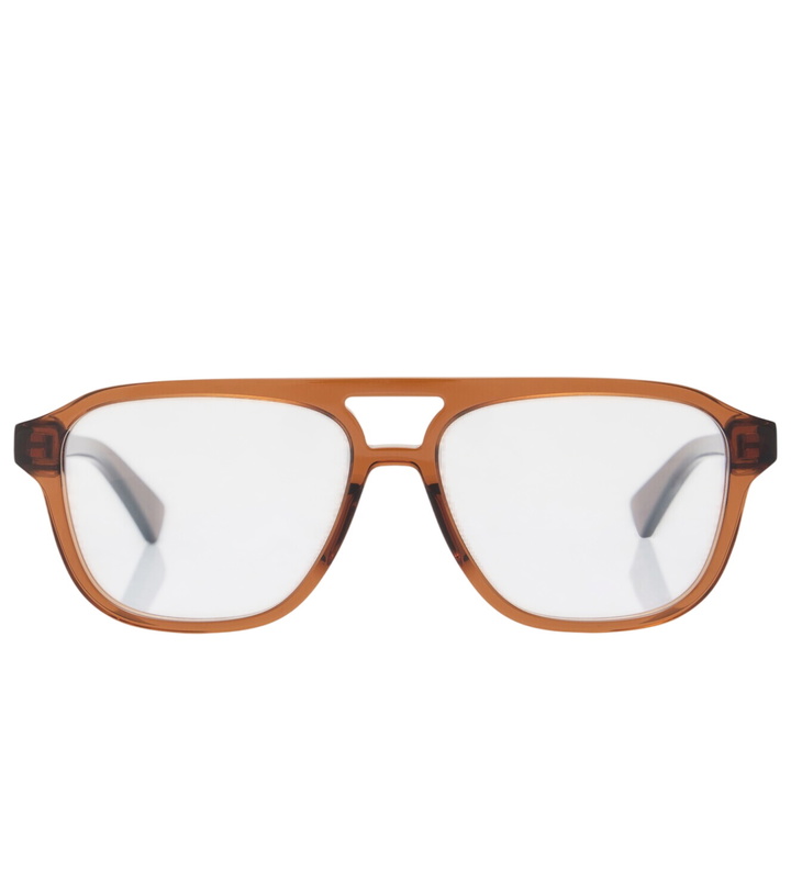 Photo: Bottega Veneta Triangle Stud aviator glasses