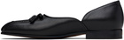 Valentino Black Square Toe Loafers