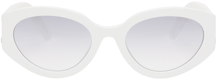 Marc Jacobs ホワイト キャットアイ サングラス Marc Jacobs White Cat-Eye Sunglasses Marc Jacobs