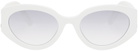 Marc Jacobs White Cat-Eye Sunglasses