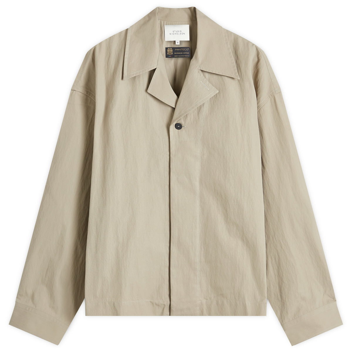 Studio Nicholson Men's Rick Overshirt Jacket in Dove