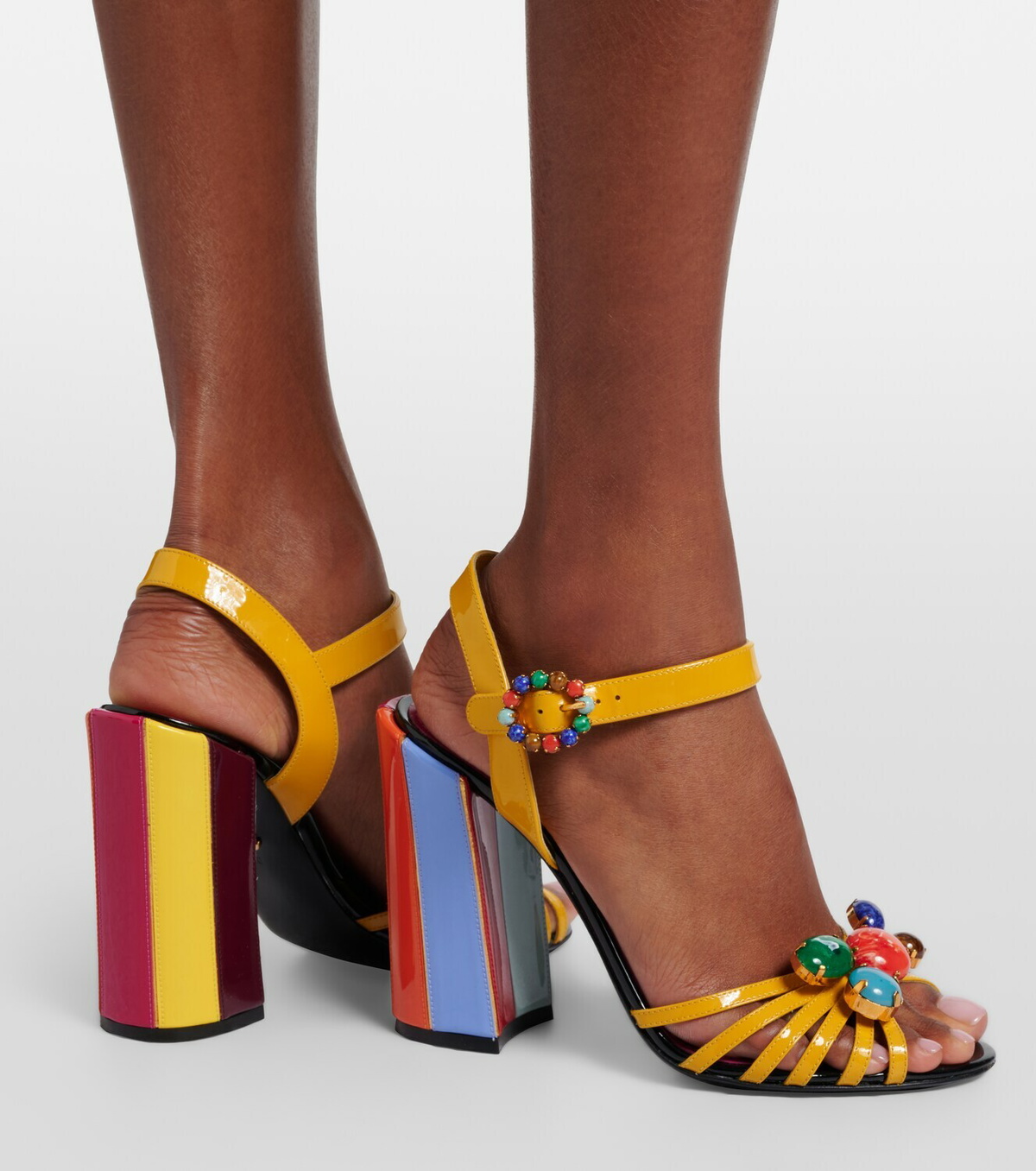 Dolce&Gabbana Keira embellished leather sandals