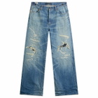 Mastercraft Union Men's Showa Relaxed Repaired Jeans in Light