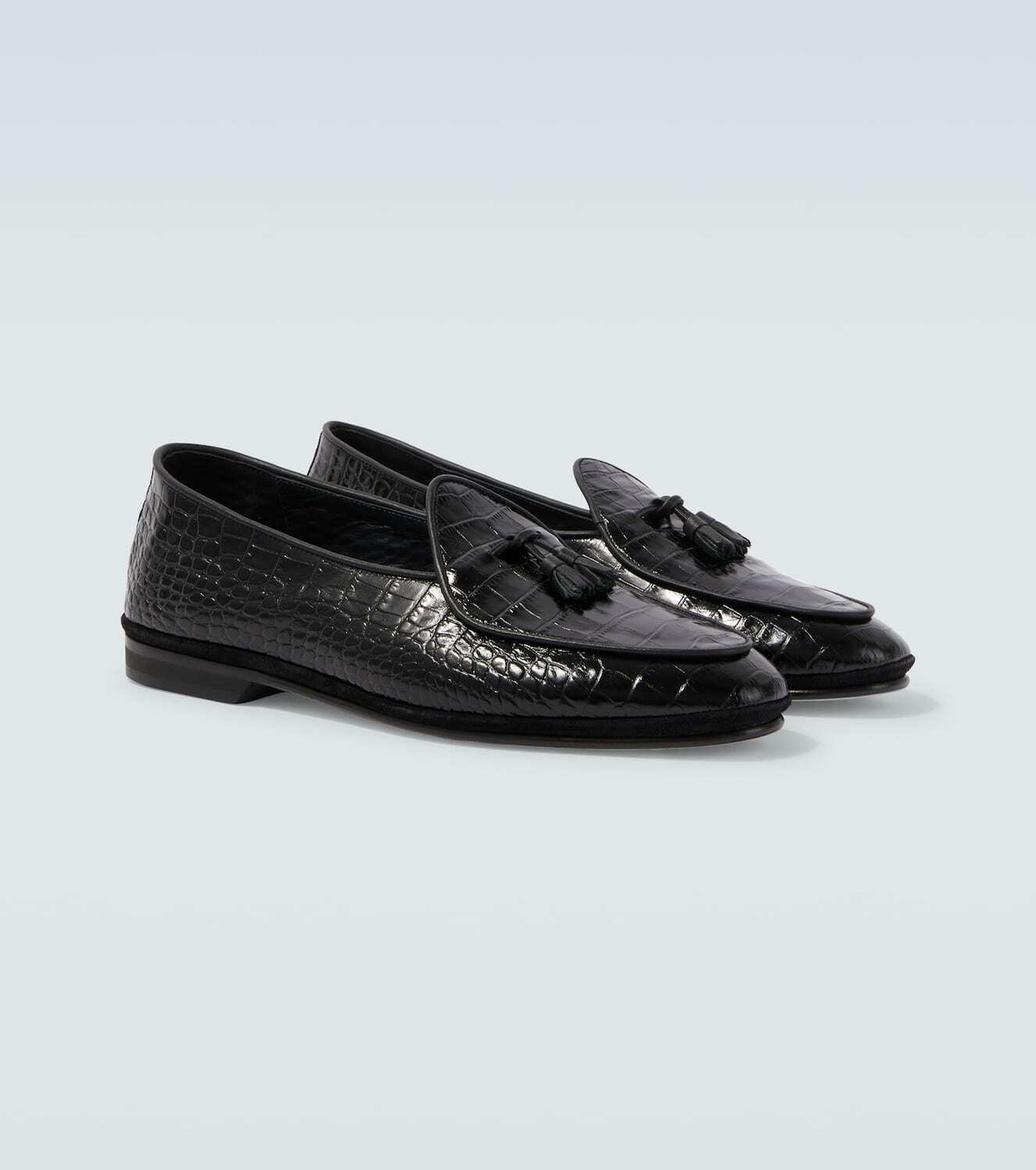 Rubinacci Marphy Loira croc-effect leather loafers