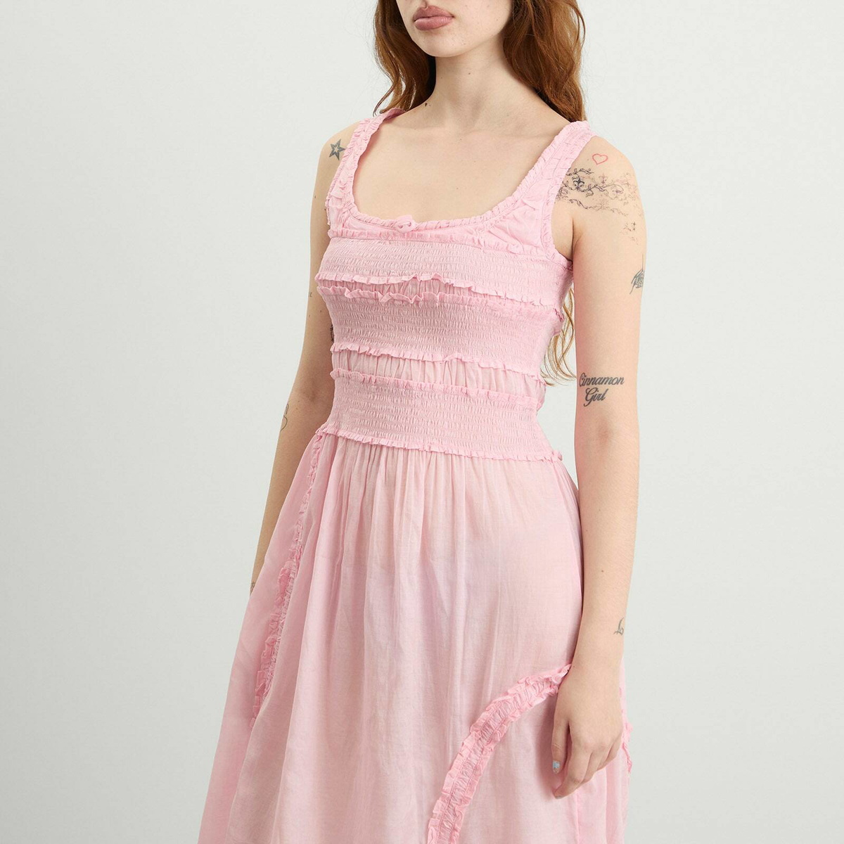 Damson Madder Women's Cynthia Sheer Midi Dress Presented By END. in Pink