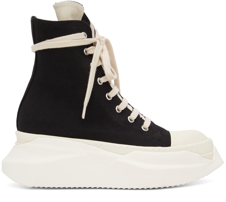 Rick Owens Drkshdw Black Abstract High Sneakers Rick Owens Drkshdw