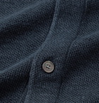 Theory - Galena Linen-Blend Piqué Polo Shirt - Blue