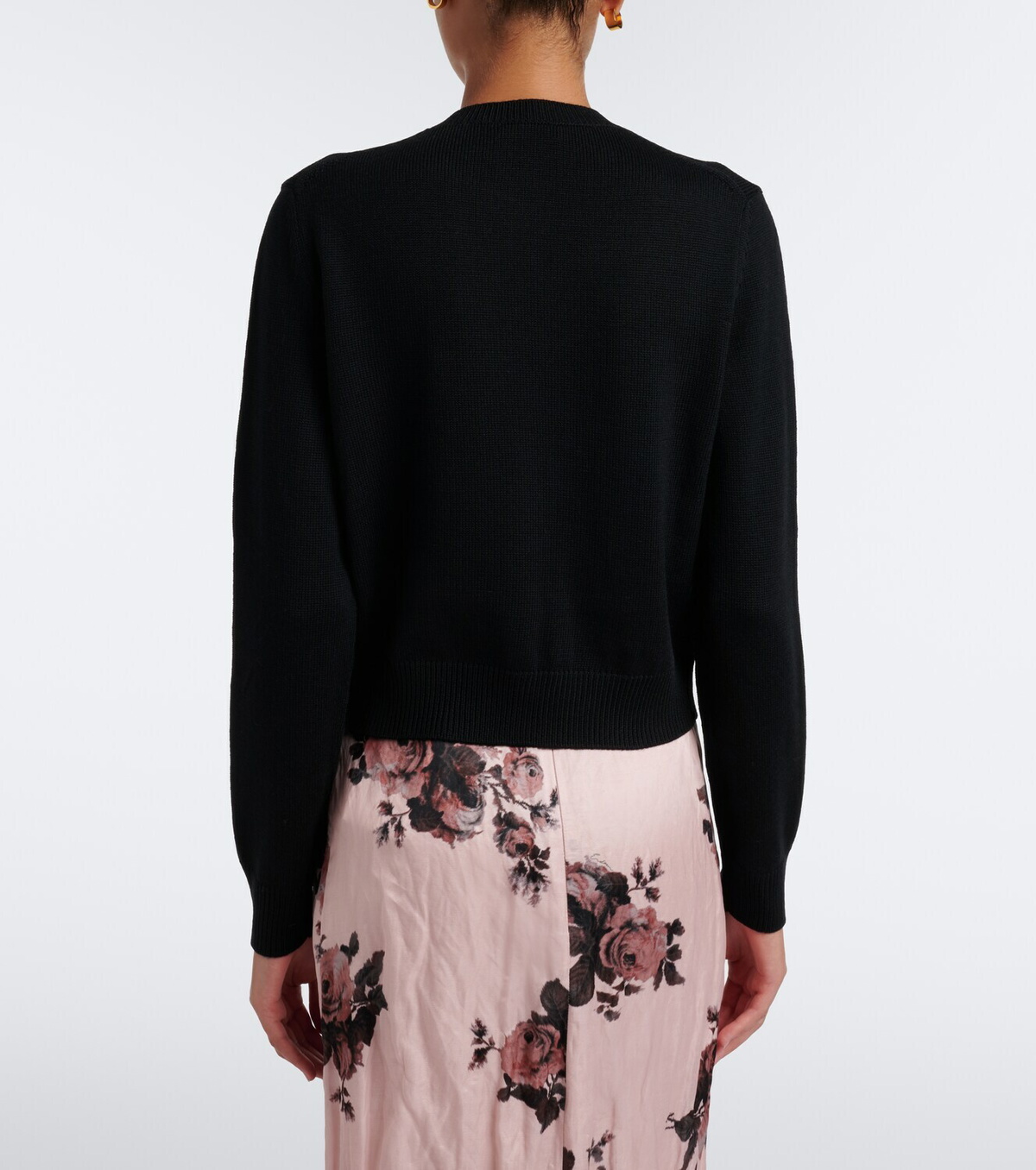Erdem Embellished wool cardigan