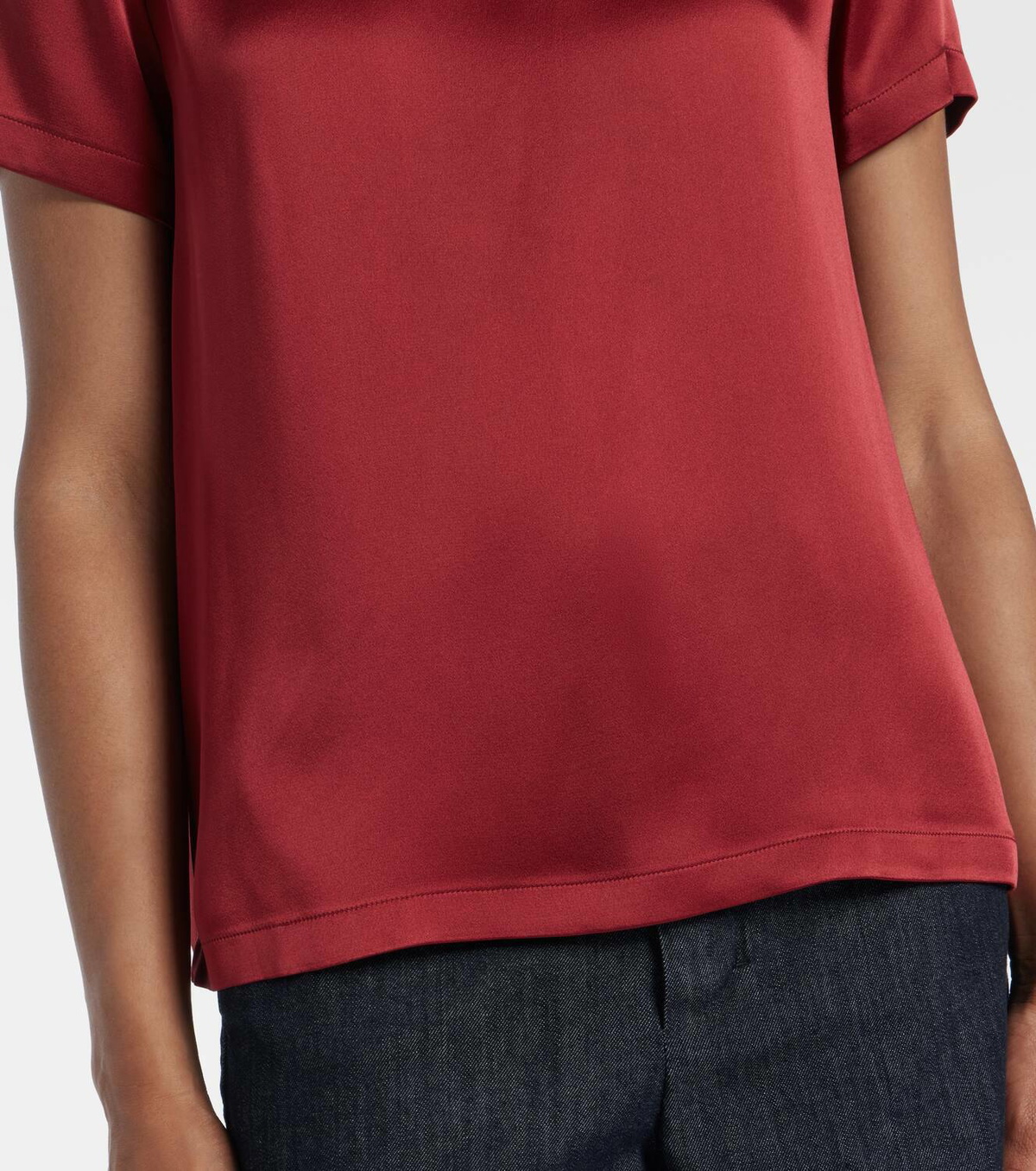 S Max Mara Rebecca satin T-shirt S Max Mara