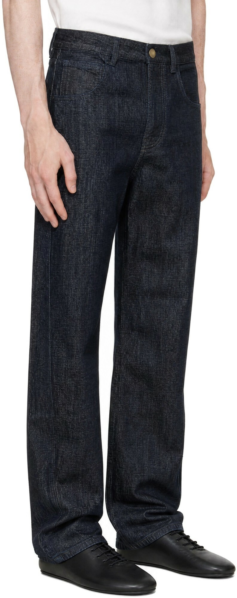 JACQUEMUS Navy 'The Miranda de-Nîmes' Jeans
