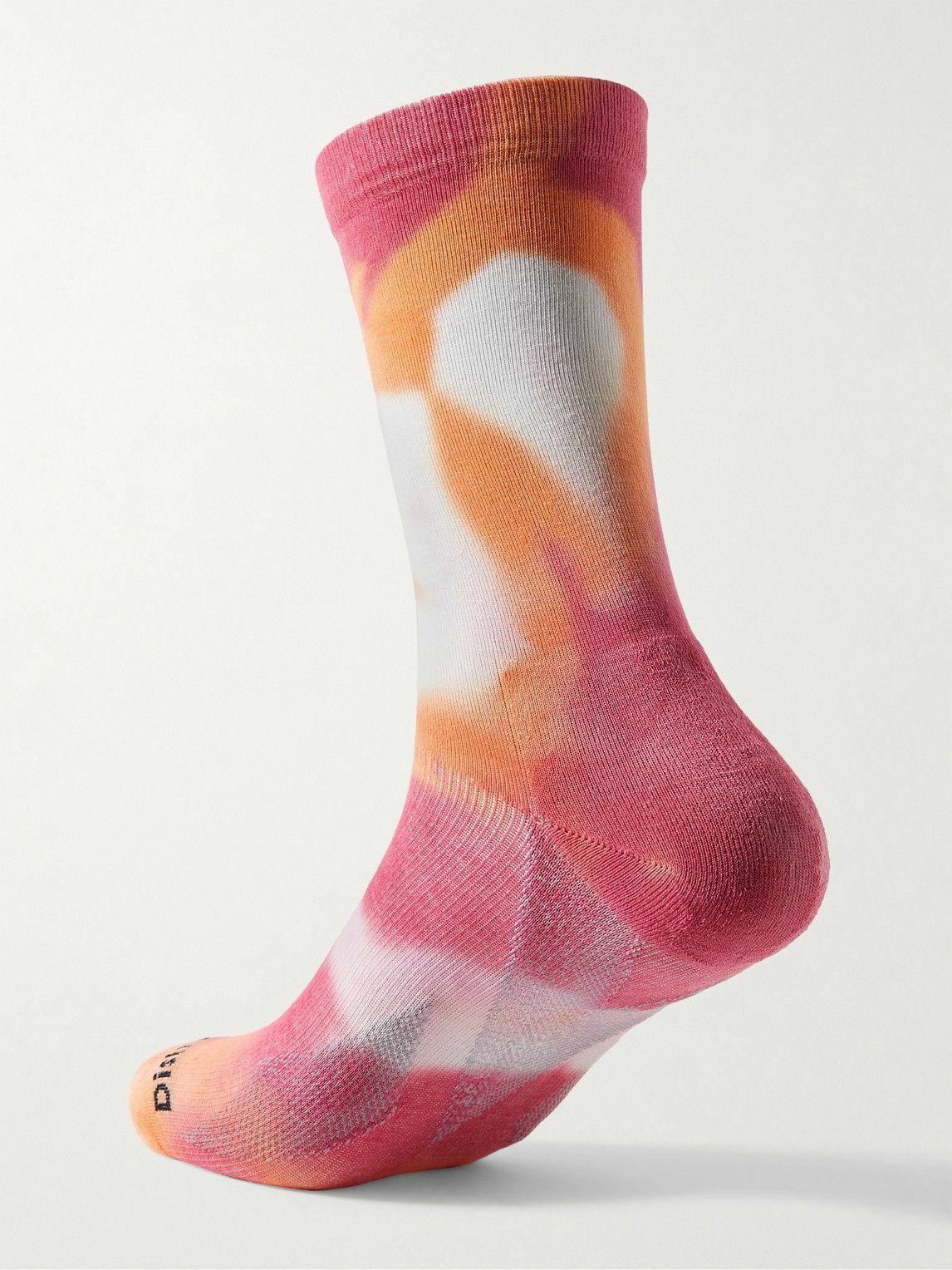 DISTRICT VISION - Yoshi Tie-Dyed Cotton Socks - Red District Vision