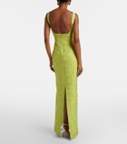 Emilia Wickstead Micheline floral cloqué gown