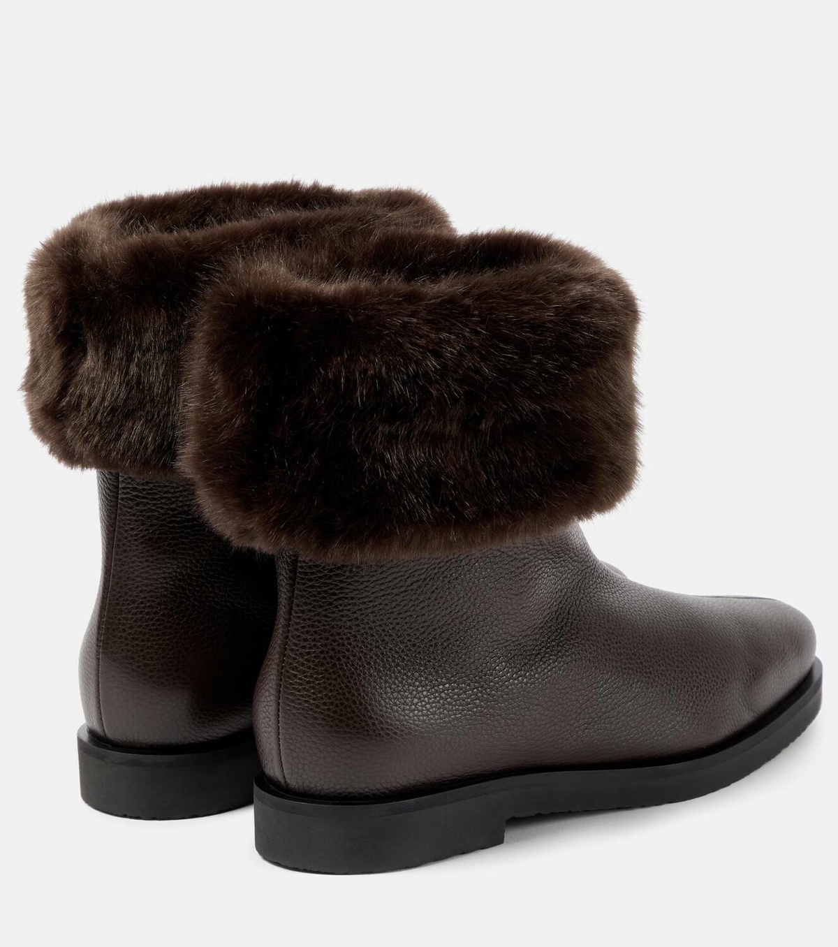 Toteme The Off-Duty faux fur-lined leather boots