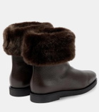 Toteme The Off-Duty faux fur-lined leather boots
