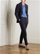 Thom Sweeney - Tapered Pleated Linen Suit Trousers - Blue