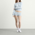 My Mum Made It Women's Buttoned Lace Knit Pullover in Bluewish