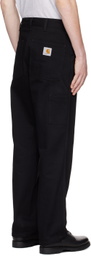 Carhartt Work In Progress Black Single Knee Jeans
