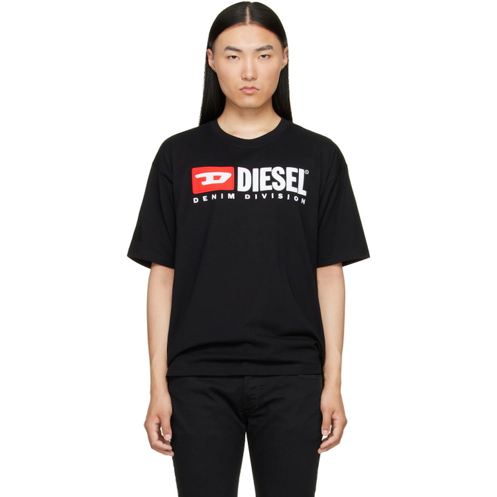 Photo: Diesel Black Diesel Patch Logo T-shirt
