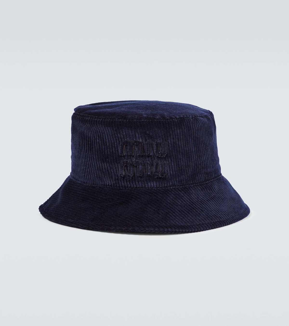 [Smooth mood] / ☆ Corduroy Logo Bucket Hat / Navy Smooth mood] / ☆ Corduroy Logo Bucket Hat / Navy