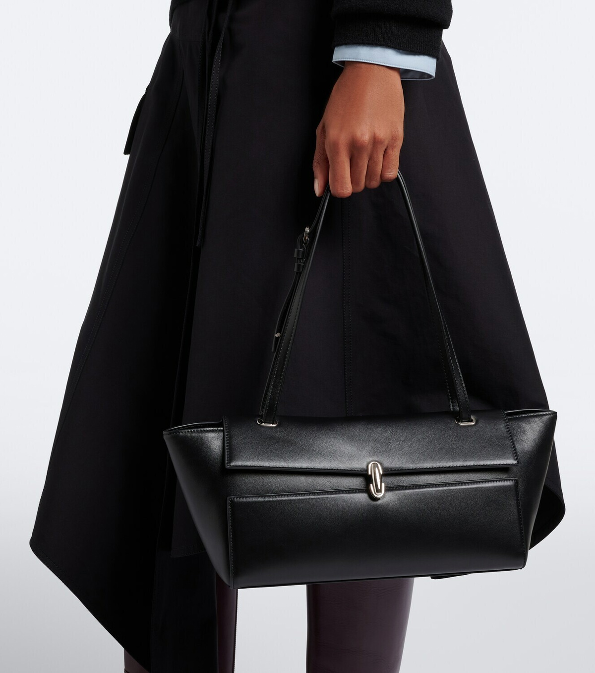 Savette Symmetry Trapeze Medium leather shoulder bag