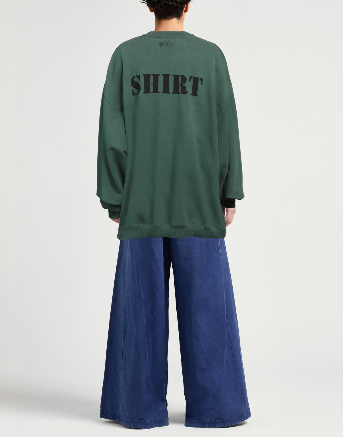 Vetements Mens Sweatshirt Emerald in Green