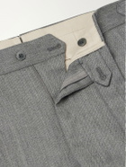 Stòffa - Straight-Leg Wool-Twill Trousers - Gray