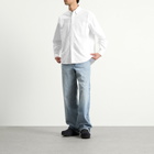 BEAMS Men's Heavy Oxford Button Down Shirt in White