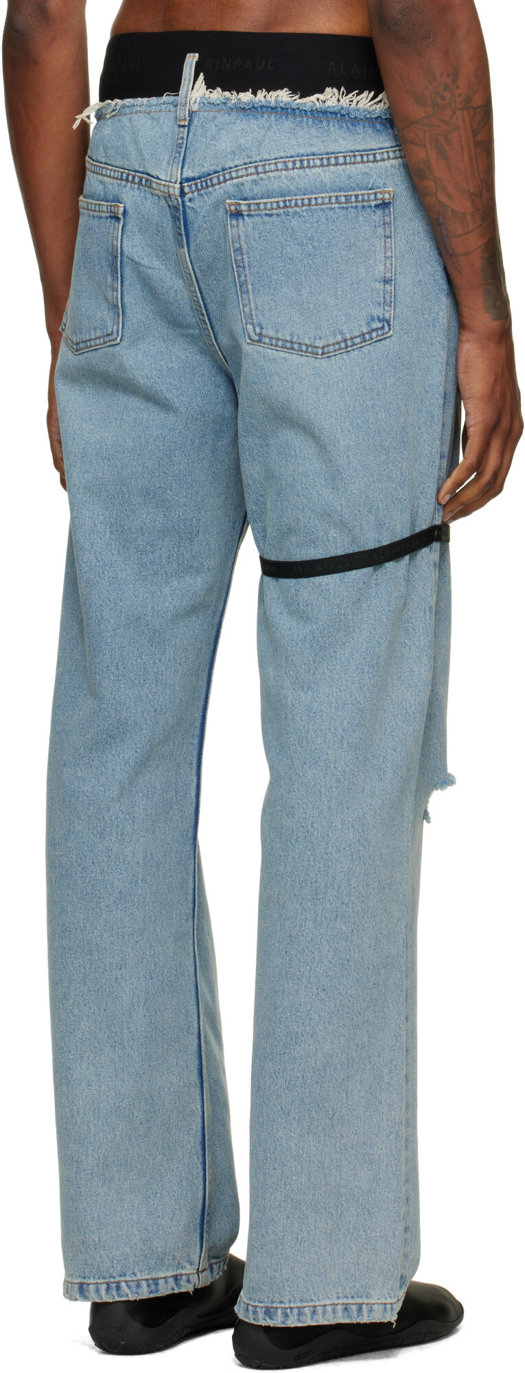 ALAINPAUL Blue Regular Fit Jeans