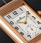 Jaeger-LeCoultre - Reverso Classic Large Duoface Small Seconds Automatic 28.3mm 18-Karat Rose Gold and Alligator Watch - White