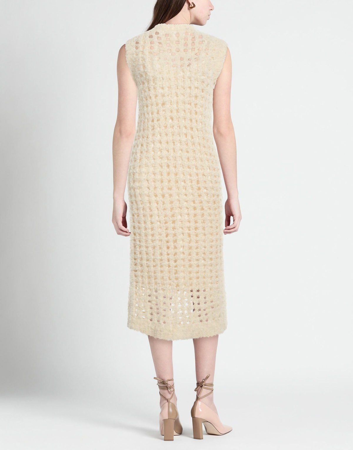 Peserico Womens Midi dress in Beige