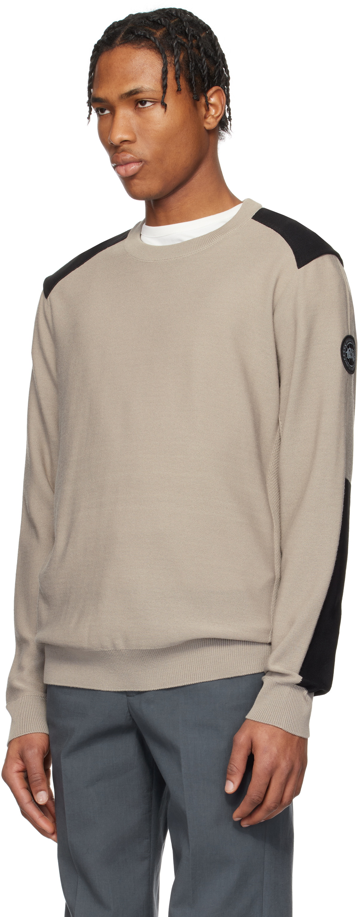 Canada Goose Taupe Dartmouth Crewneck Sweater
