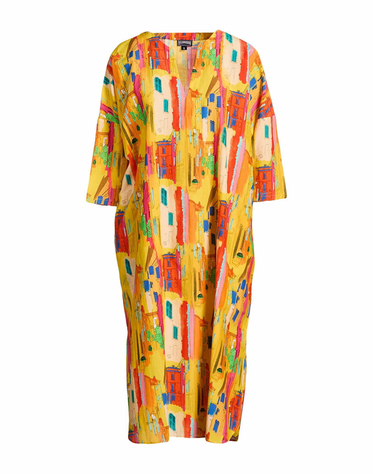 Vilebrequin Womens Midi dress in Yellow