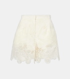 Elie Saab Embroidered broderie anglaise shorts