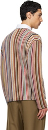 Paul Smith Multicolor 'Signature Stripe' Merino Wool-Blend Cardigan