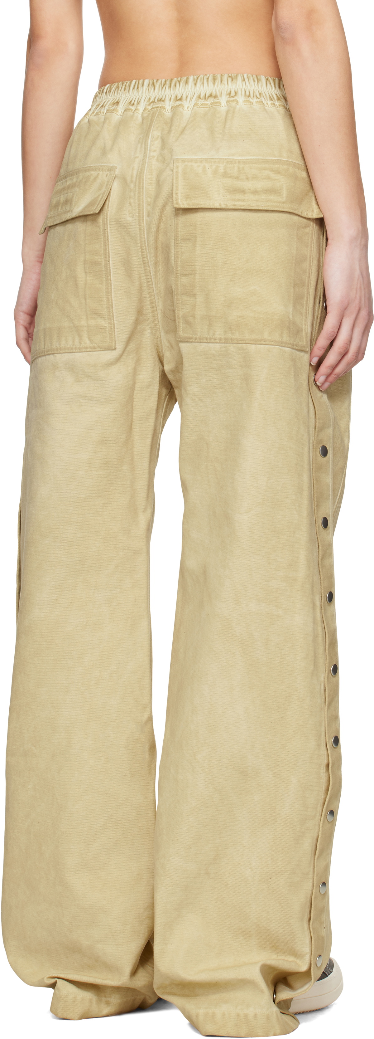 Rick Owens DRKSHDW Beige Hollywood Pusher Lounge Pants